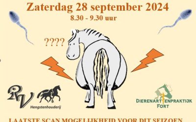 Laatste scandag zaterdag 28 september 2024