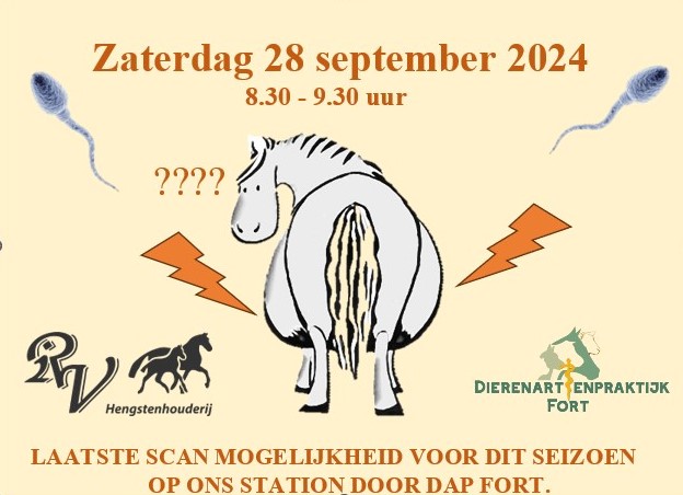 Laatste scandag zaterdag 28 september 2024